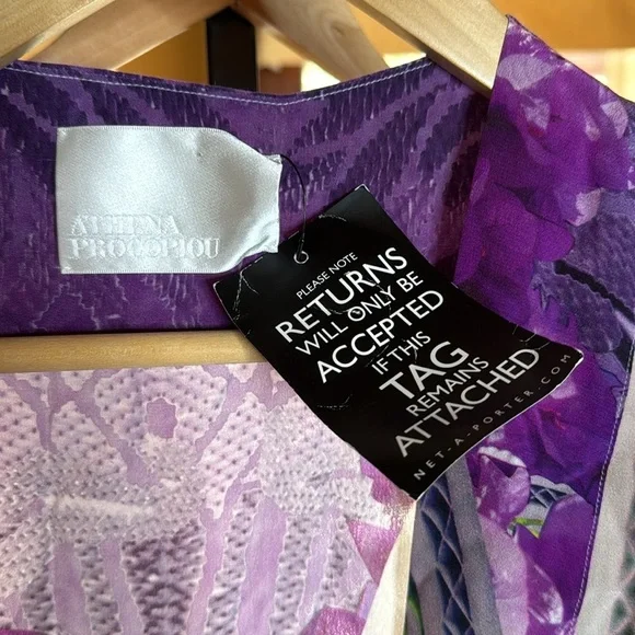 NWT Athena Procopiou Silk Garden Kimono Boho Luxe Floral Resort Cover Up OS - Picture 7 of 8